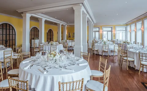 Reception room overlooking Porto at The Yeatman
